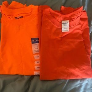 Gildan plain orange t-shirts